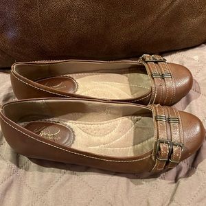 Kim Rogers Size 8 Brown Flat Loafers GUC